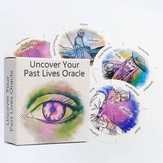 Descubra Sua Vida Passada Baralho Oracle Formato Redondo 87 Cartas Com Guia PDF Livro Adivinhação Jogo De Tarô