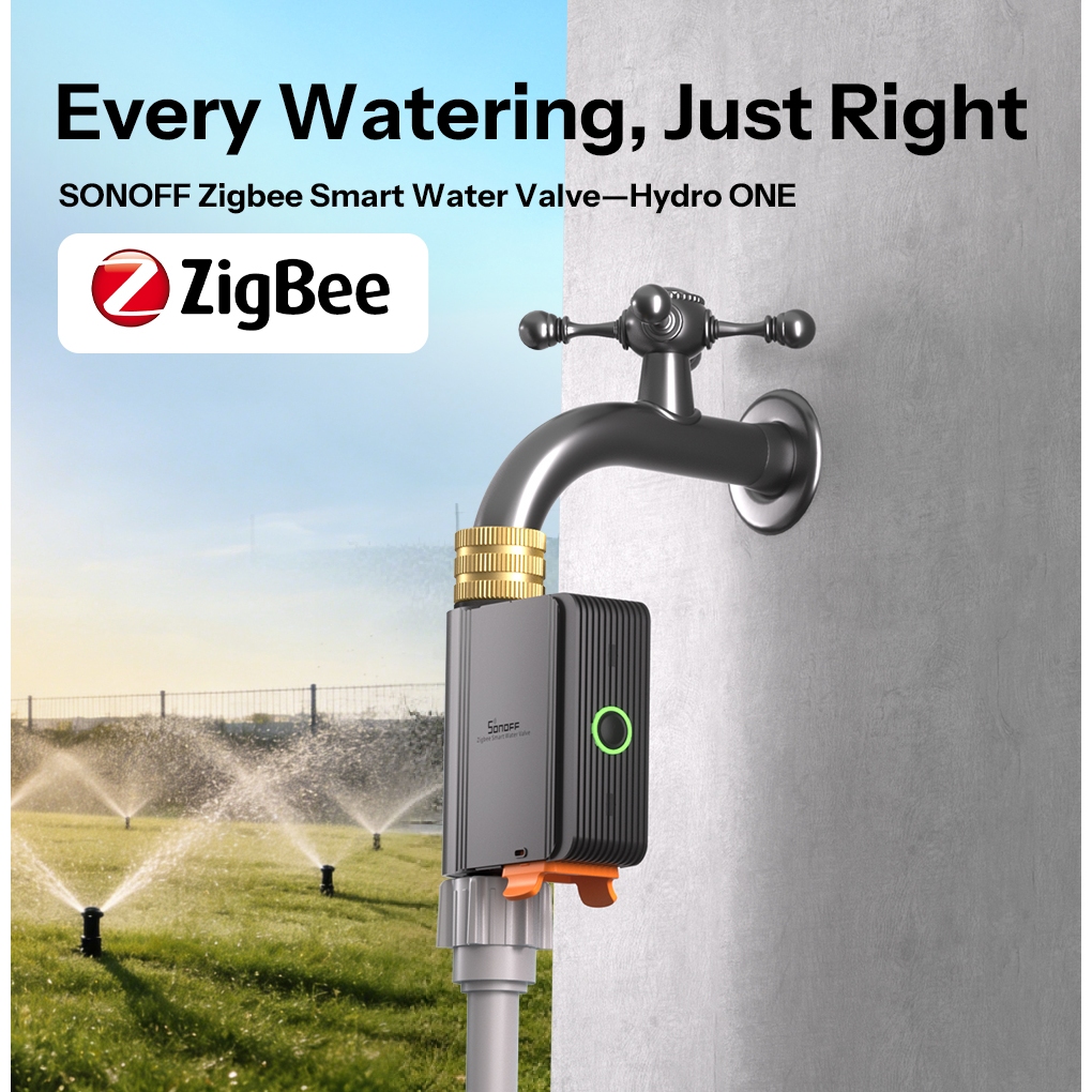 SONOFF SWV-ZFE Hydro Series ONE Zigbee Válvula De Água Inteligente Com Medidor De Fluxo Modos De Comunicação Duplos Insi