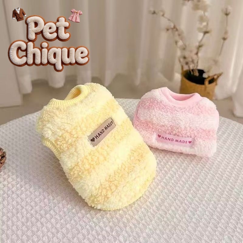 Colete de lã para animais de estimação roupas gatinho filhote de cachorro roupas quentes Anti-fiapos