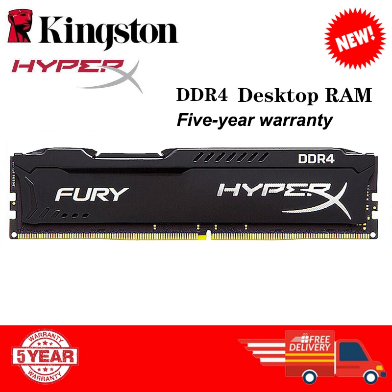 Kingston HyperX Fúria DDR4 RAM 4GB 8gb 16GB DDR4 2133MHz 2400Mhz 2666Mhz 3200Mhz PC4-17000U Memória Desktop Computador