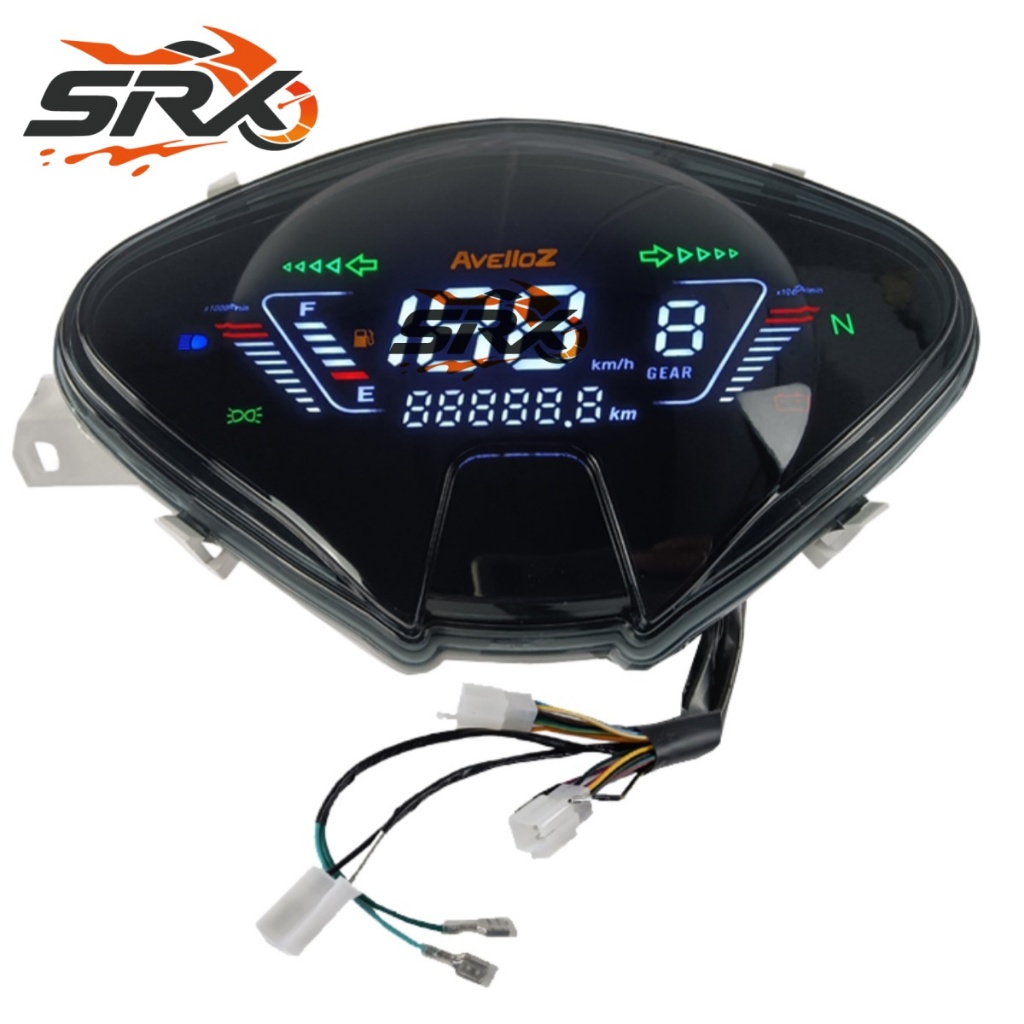 Para Avelloz Az125 Alfa 2025 Bull F5 Plus 50cc Instrumento Da Motocicleta Medidor Digital LED Velocímetro