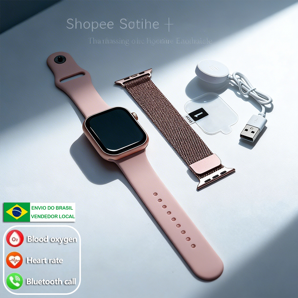 2026 Smartwatch S10 MINI Série 10 38MM/45MM Unissex- Esportivo Chamadas Bluetooth Com Calculadora Envio de São Paulo