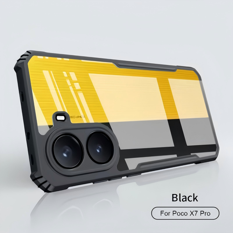 Capa Transparente À Prova De Choque Xiaomi Mi POCO X7 Pro X6 X5 X4 GT F7 M7 Plus