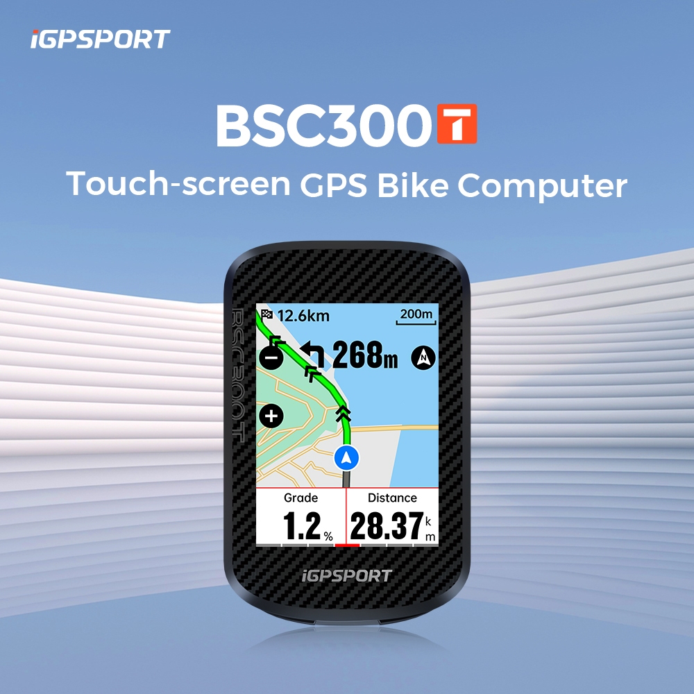 IGPSPORT BSC300T Velocímetro para bicicleta sem fio, à prova d'água (IPX7), com GPS e tel…