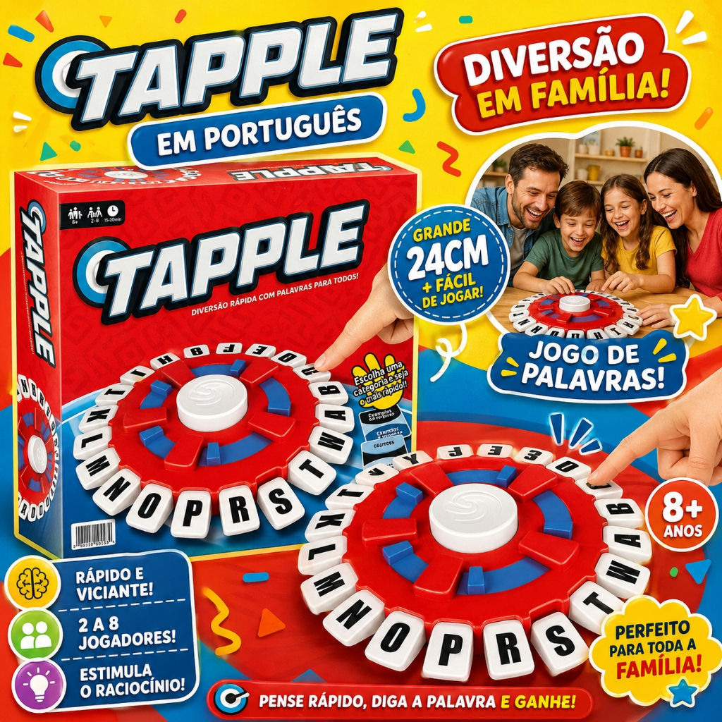 Jogo Fast Think 24cm-Educacional Português Para Família