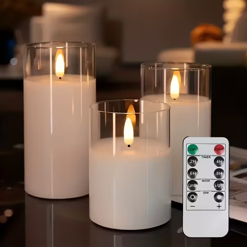 Kit 3 Lâmpadas De Vela Led Eletrônica Decoração Festa