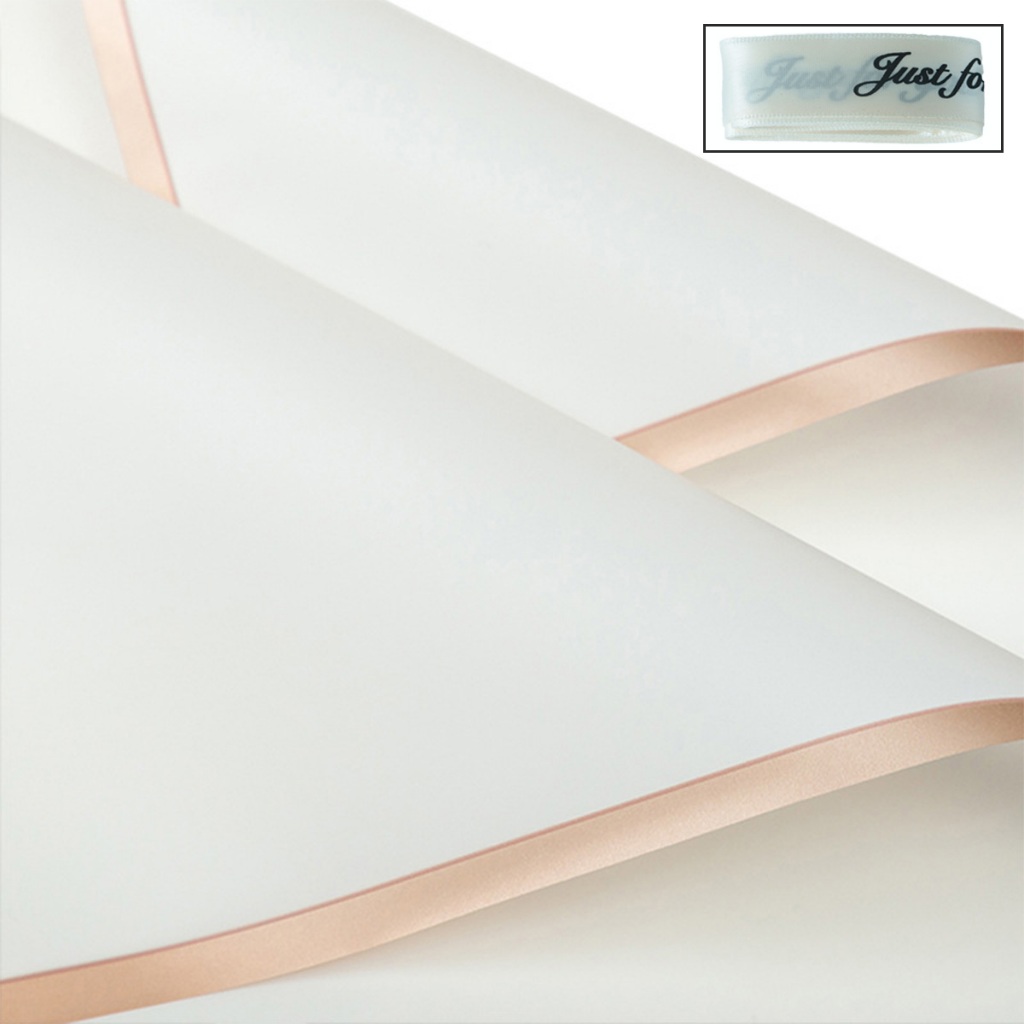 Uniwity KIT 20 Unidades Papel De Embrulho De Flores Meio Transparente adicionar fita de embalagem