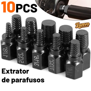 10 Unidades Extrator De Parafuso , Kit De Desmontagem Conjunto De Removedor Dentes Deslizantes