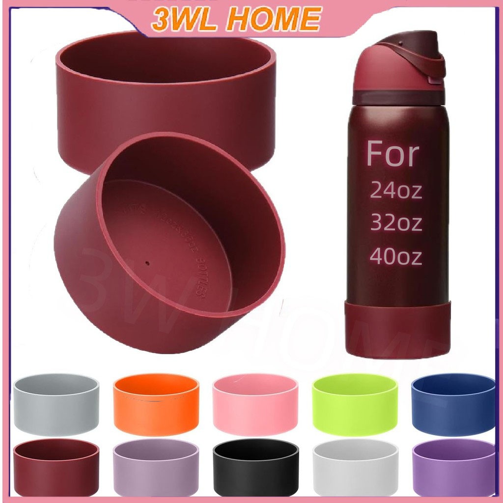 Bota De Silicone Para 24 Onças/32/40 Freesip and Twist & Flip Garrafa Inoxidável Capa Protetora Antiderrapante Garrafas