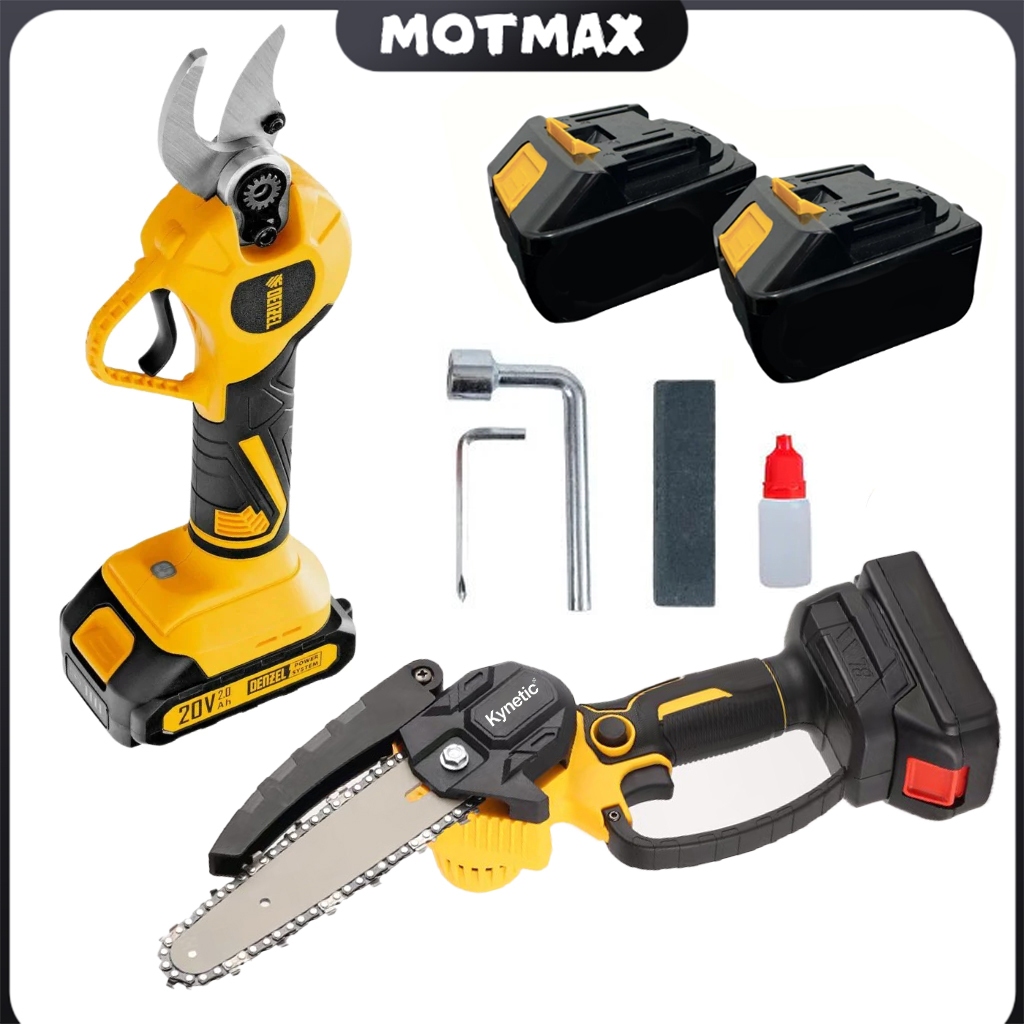 Motosserra Tesoura A Bateria 12 Polegadas 2000w Poda Arvore Brushless 2 Baterias 21v Serra Elétrica