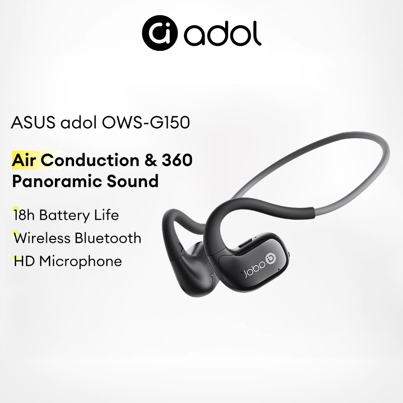 ASUS adol OWS-G150 Fones De Ouvido Bluetooth Sem Fio Com Condução De Ar 360 ° Som Panorâmico E Bateria De 18H