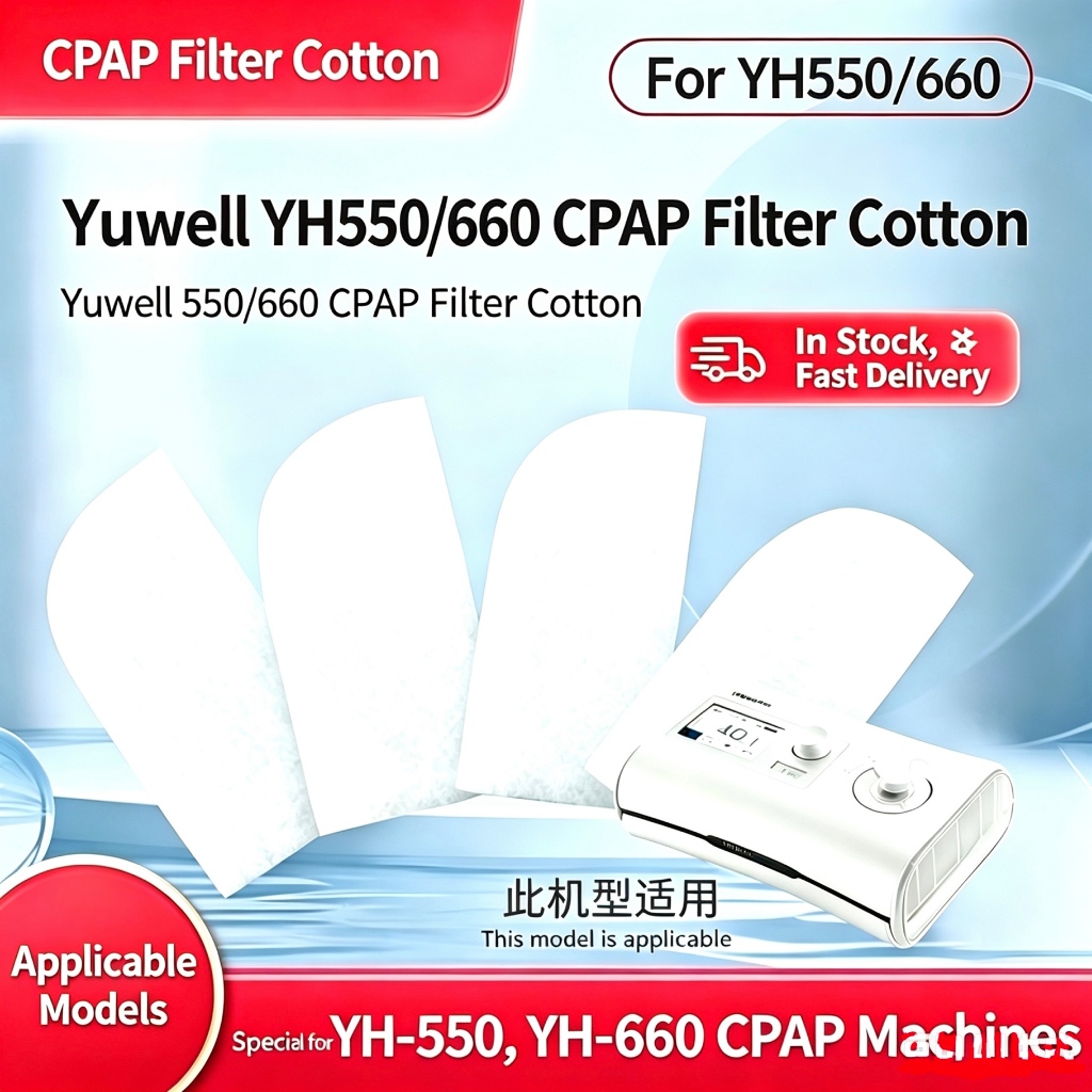 【Kit 10】Filtros CPAP  YH550 YH660 De Substituição Yuwell De 10 Unidades Compatíveis Com Máquina YH-550-660
