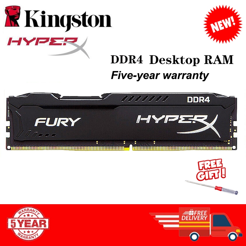 kingston Hyperx Preto ddr4 PC RAM 4gb 8gb 16gb 3200mhz 2666mhz 2400mhz 2133mhz 1.2v Desktop Para Memória U-DIMM 288PIN