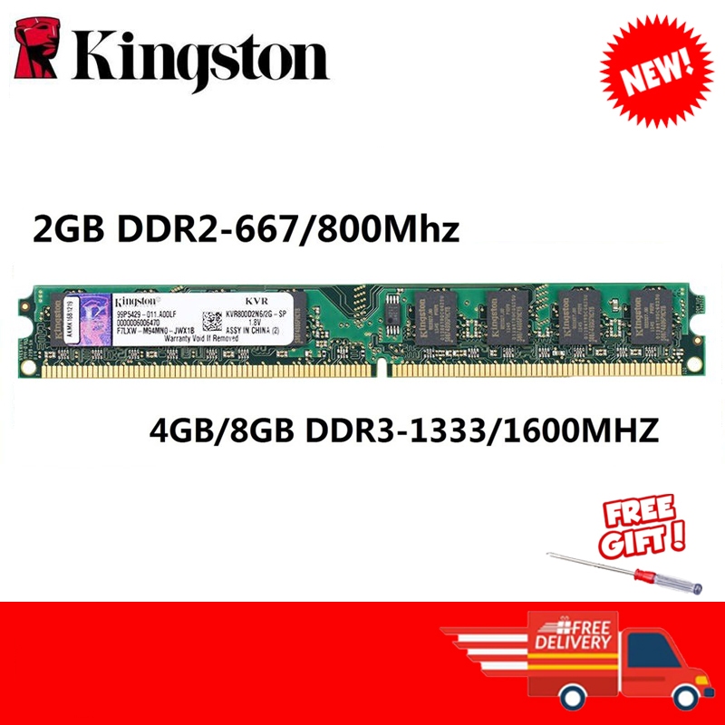 Kingston DDR3 DDR3L RAM 4GB 8gb 1066Mhz 1333MHz 1600MHz 1.35v PC3-12800 Desktop Para Memória 1.5v UDIMM PC3L