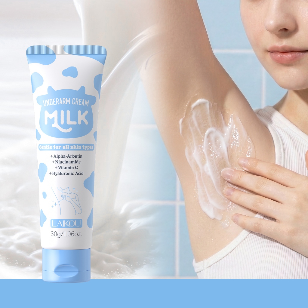 LAIKOU Leite Creme Iluminador Para Axilas 30g Com Alfa-Arbutina E Niacinamida | 