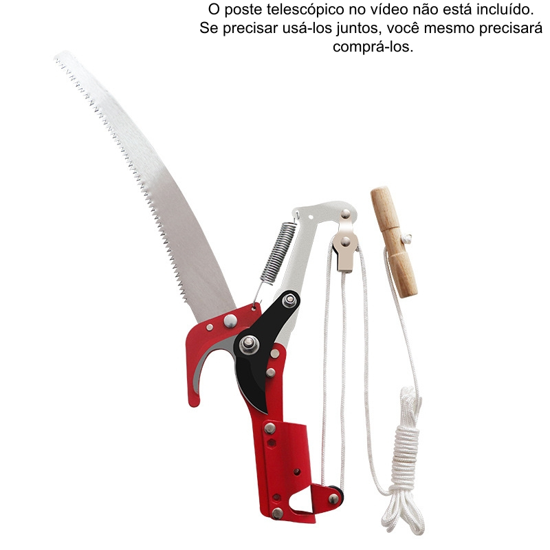 Serrote Podador De Galhos Altos 2em1 Poda E Serra