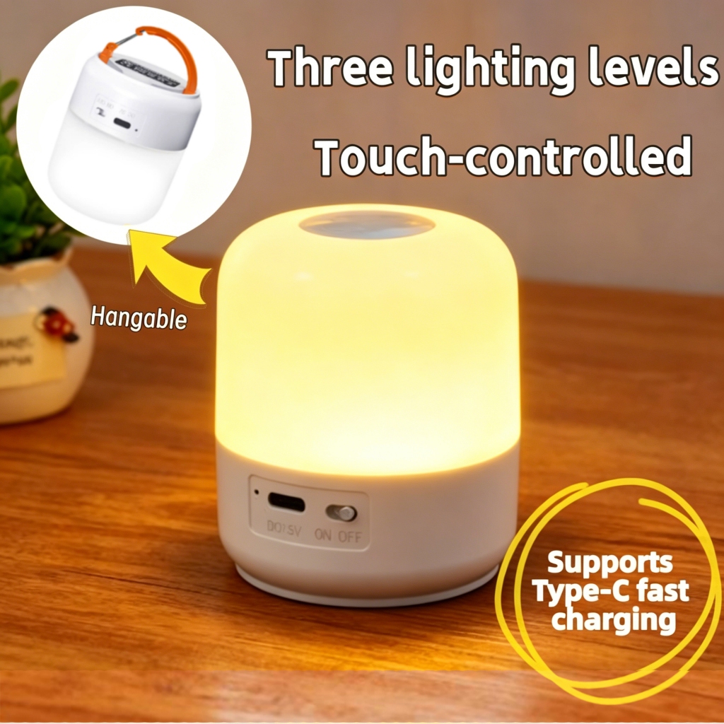 Abajur Quarto Luminária Led De Mesa Criado Mudo Recarregável Touch Cabeceira De Quarto Luz Estudos