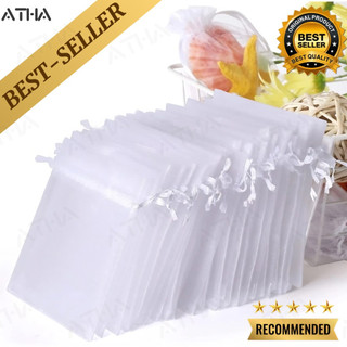Kit 10/25/50 Un Saco Saquinho Organza Tule Saquinho 7x9 9x12 10x15 Branco Festa Casamento Várias cores