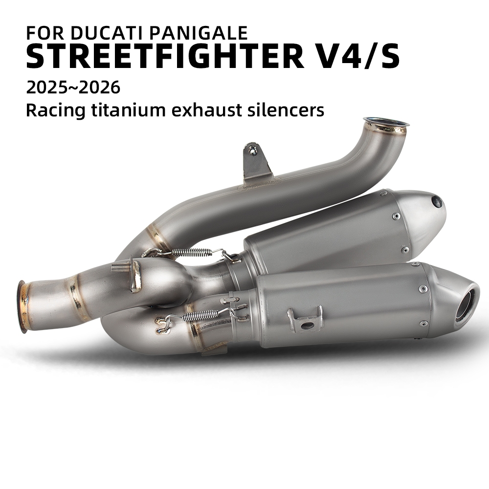 akrapovic Titânio Silenciador kit De Corrida Motocicleta Escape Deslizamento Na Linha Para Ducati Panigale V4 S/R V4R SF
