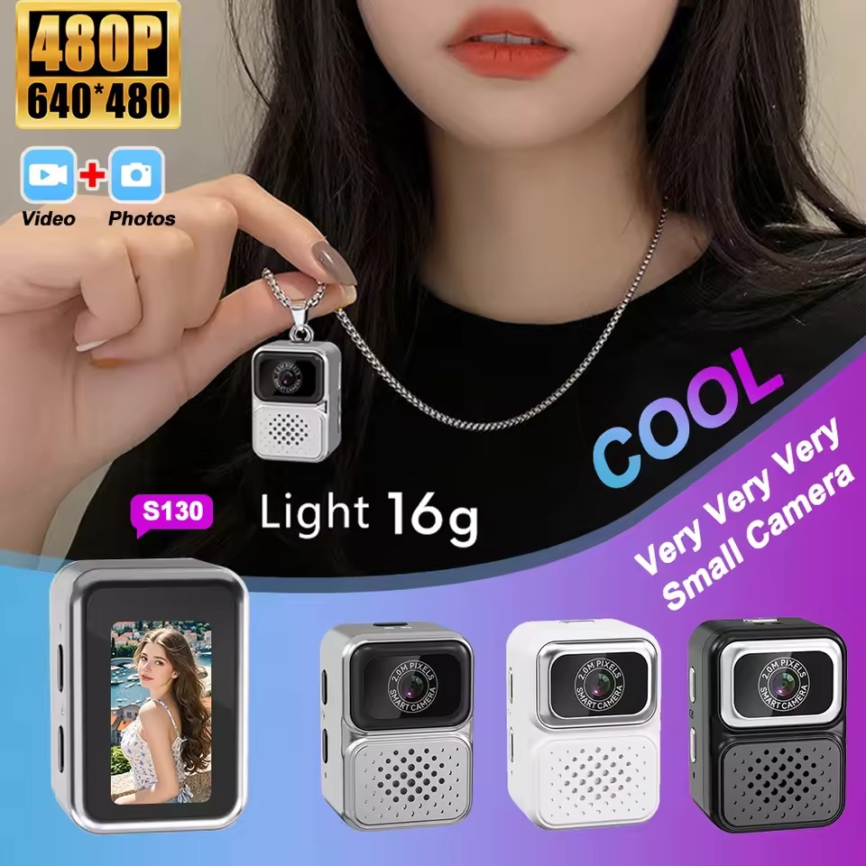 Chaveiro Câmera Mini Suporte Cartão TF Com Display Pequenas Câmeras Digital Para Crianças Microcamera Filmadora Micro108