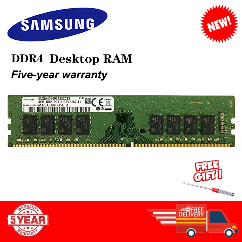 Samsung DDR4 PC RAM 4GB 8GB 16GB DDR4 2133Mhz 2400MHz 2666Mhz 3200Mhz 288PIN Desktop Para 1.2v Memória DIMM