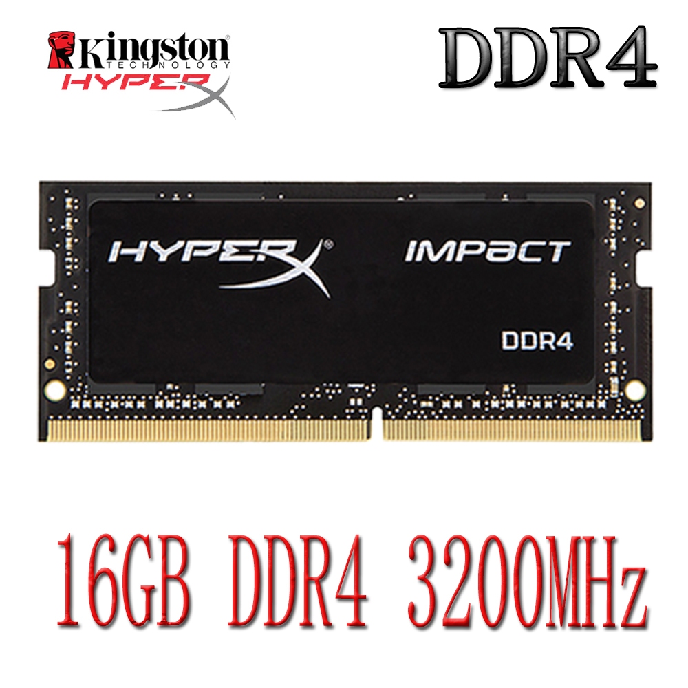 Kingston HyperX Impact DDR4 RAM 16 Gb DDR4 3200 Mhz PC4-25600S HX432S20IB/16 Memória Para Laptop Com Overclocking