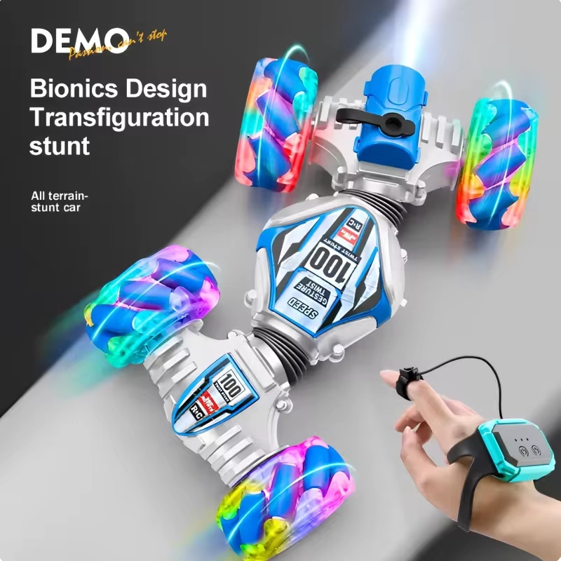 Carro De Drift RC Com Detecção De Gestos De Controle Remoto Duplo , Veículo 4WD 360 ° Rotation & Jet Twist Stunt , Brinq