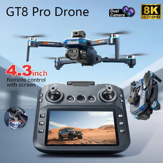2026 Novo Drone GT8 GPS 8K Profissional HD 360 ° Câmeras Duplas 5G WIFI Motores Sem Escova Para Evitar Obstáculos Brinqu