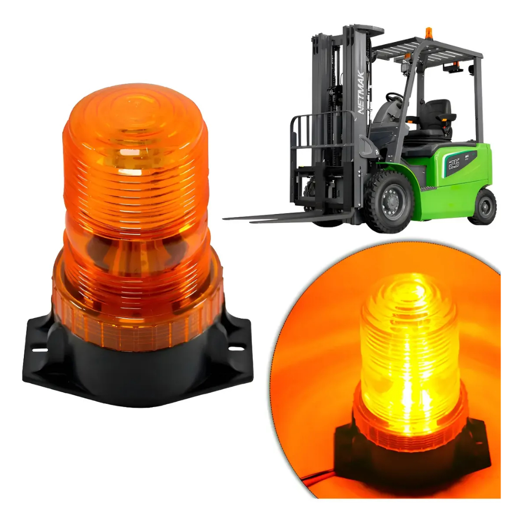 Giroflex Led Empilhadeira Segurança Strobo Caminhão Guincho 12v 24v