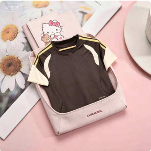 [largeloohg] Carteira feminina tripla Sanrio Hello Kitty, feita sob medida, portátil, multifuncional