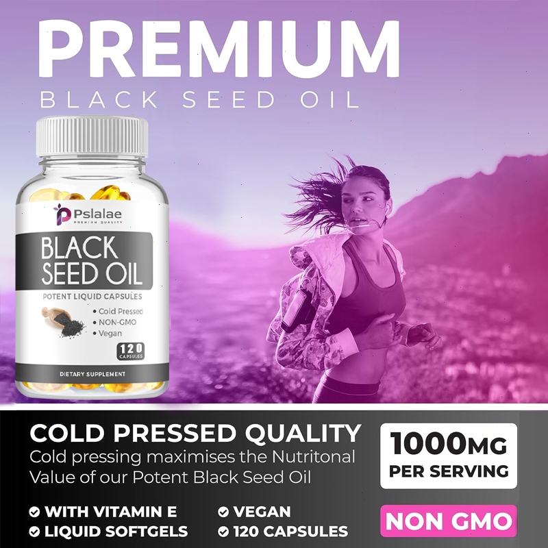 Contém Óleo De Semente De Cominho Preto , Totalmente natural , Adequado Para Adultos . — imagem 2 de 2