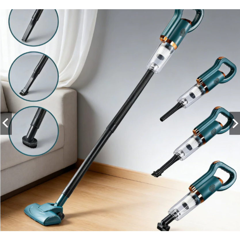 Aspirador Vertical sem Fio 2 em 1 Portátil e Compacto para Limpeza de Casa e Carro, Ideal para Uso Diário