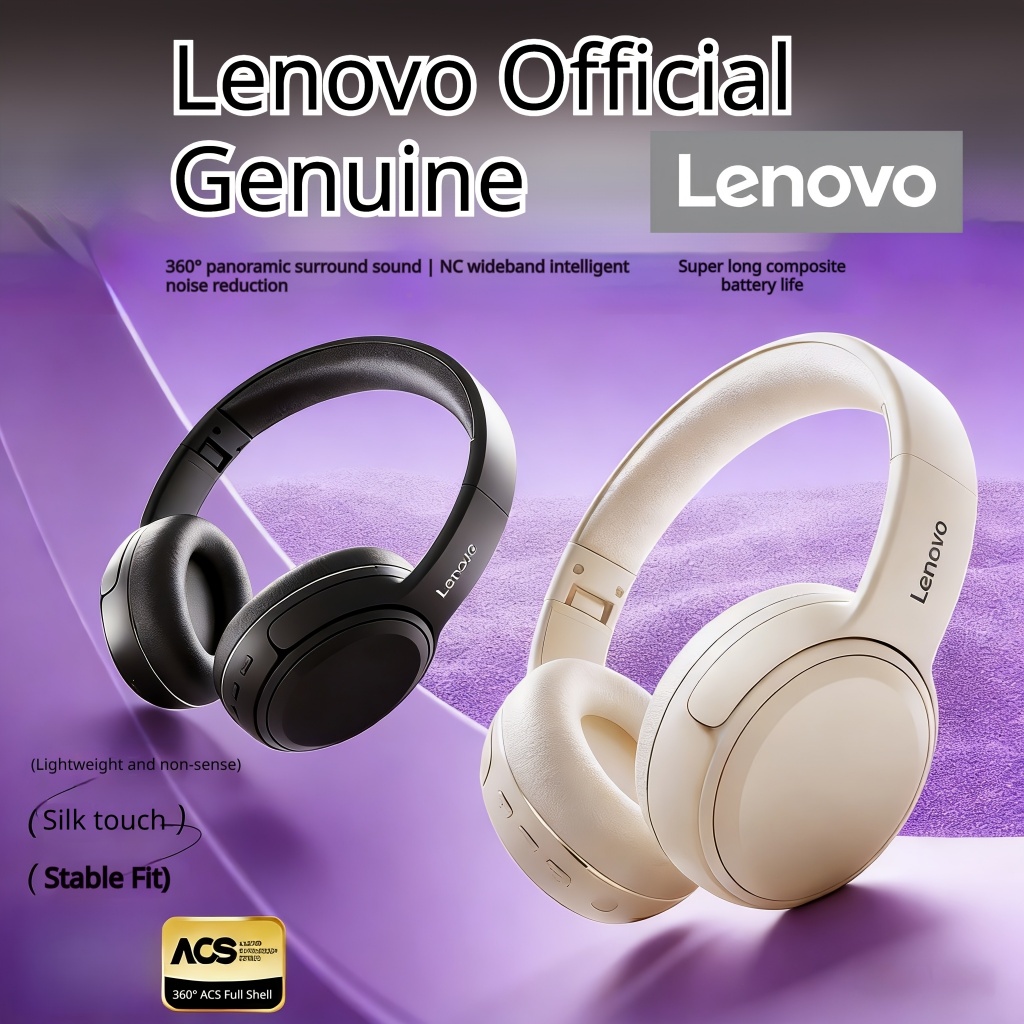 Fone Bluetooth sem fio Lenovo ANC Com Cancelamento De Ruído Bluetooth 5.3 720 ° Os Fones Do Jogo Da Baixa Latên