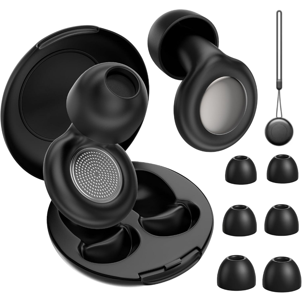 Tampões De Ouvido Cancelamento De Ruído Redução De 45 dB Silicone Super Macio Para Dormir E Tarablho Barulhento