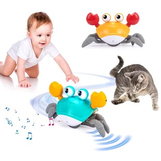 Dança Caranguejo Correr Brinquedo Para Bebês Rastejando Interativo Escapar Caranguejos Crianças Brinquedos Eletrônicos A