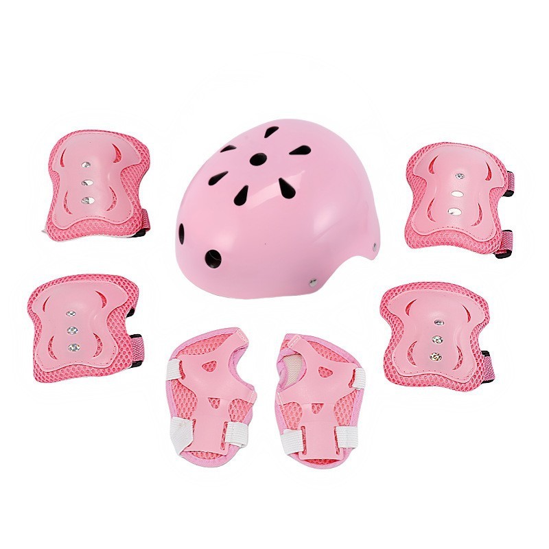 Kit de Proteção para Patins Infantil - Capacete Respirável + Protetores Macios