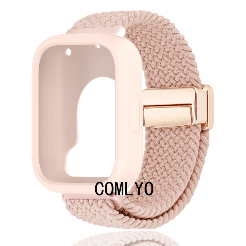 For Redmi watch 5 Active Lite Case Smartwatch Protetor Pára-Choques Capa Cinta Náilon Banda Macia Filme De Tela