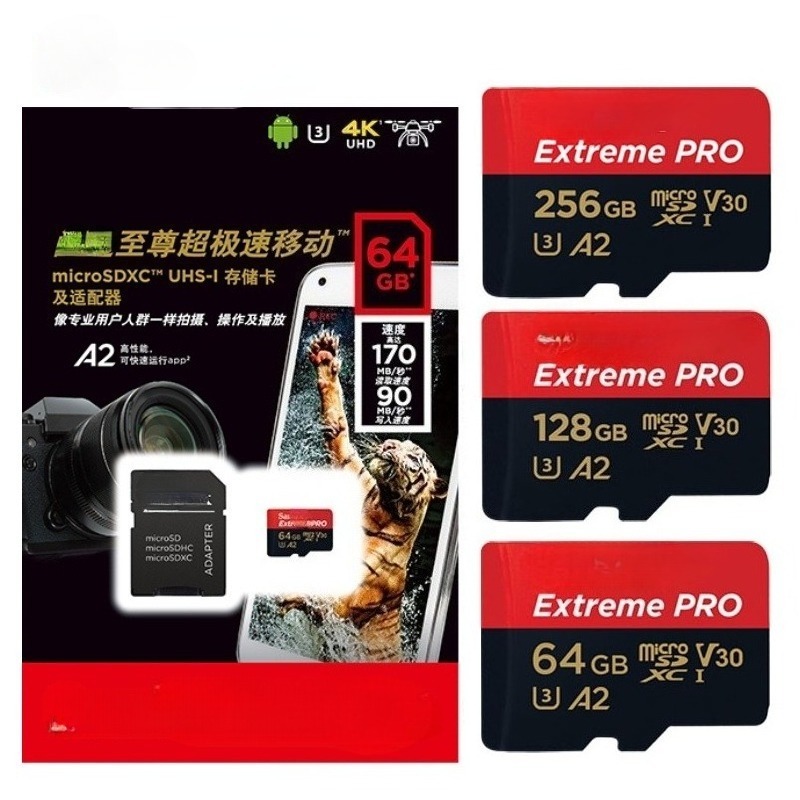 Cartão De Memória 1024GB 256GB 512GB Extreme Pro Micro SD 32GB 64GB 128GB 1TB Flash TF