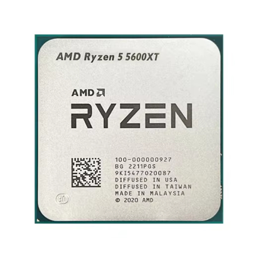 Novo Processador AMD R5 Ryzen 5 5600XT Desktop CPU 6-Core 3.7GHz Boost 4.6GHz 32MB AM4 Soquete 65W Jogos Desbloqueado
