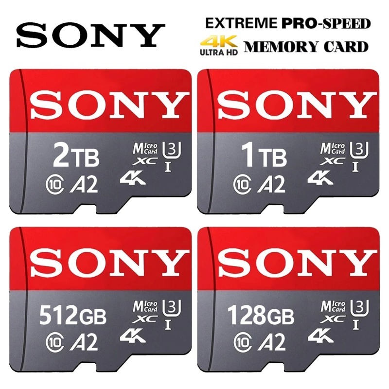 Sony Cartão Micro SD Extremo SDXC De Memória UHS-I A2 U3 4K Vídeo De Alta Velocidade Para Câmera GoPro DJI Nintendo Swit