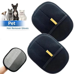 1~4 PCS Removedor de Pelos Pet - Luva Estática + Escova Dupla Face para Cães e Gatos