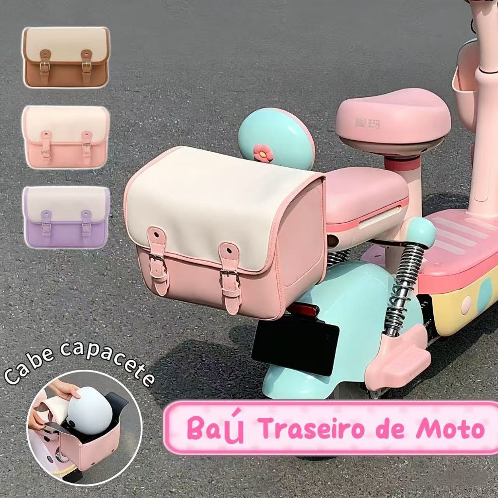 Bolsa de Armazenamento para Banco Traseiro de Motocicleta - Porta-malas de Carro Elétrico a Bateria Impermeável