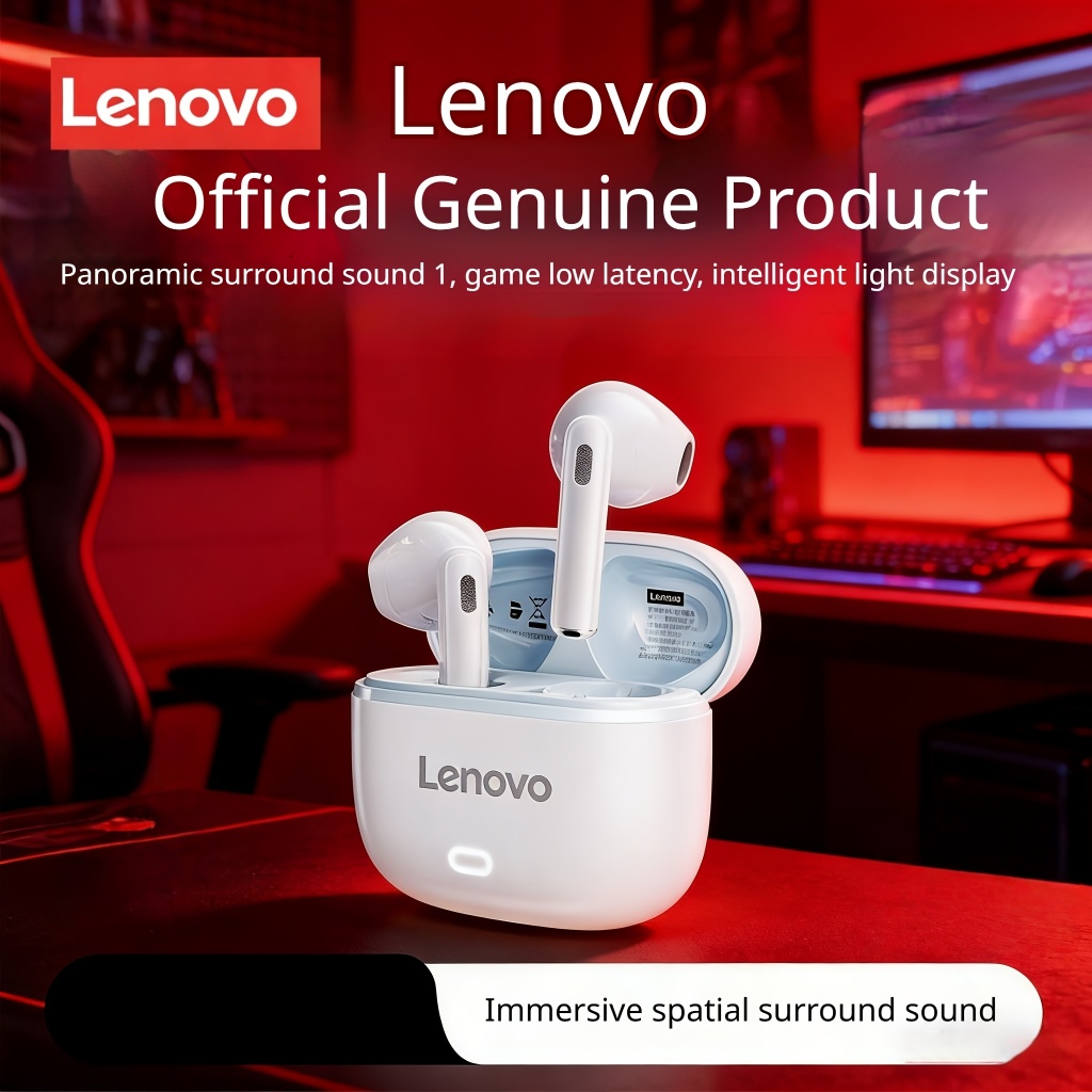 Fone Bluetooth sem fio Lenovo EA175 TWS Fones De Ouvido Sem Fio Bluetooth 5.4 Para Jogos De Baixa Latência Chamada HD