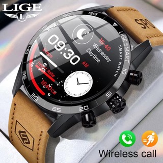 LIGE Novo Relógio Inteligente Masculino 1.39 À Prova Dwaterproof Água Display Bluetooth Chamada De Voz Ao Ar Livre 100 +