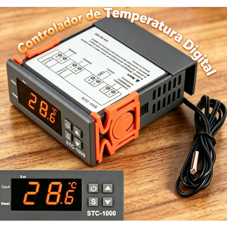 Controlador Temperatura Digital Termostato para geladeira freezer cervejeira estufa chocadeira 110/220v Stc-1000