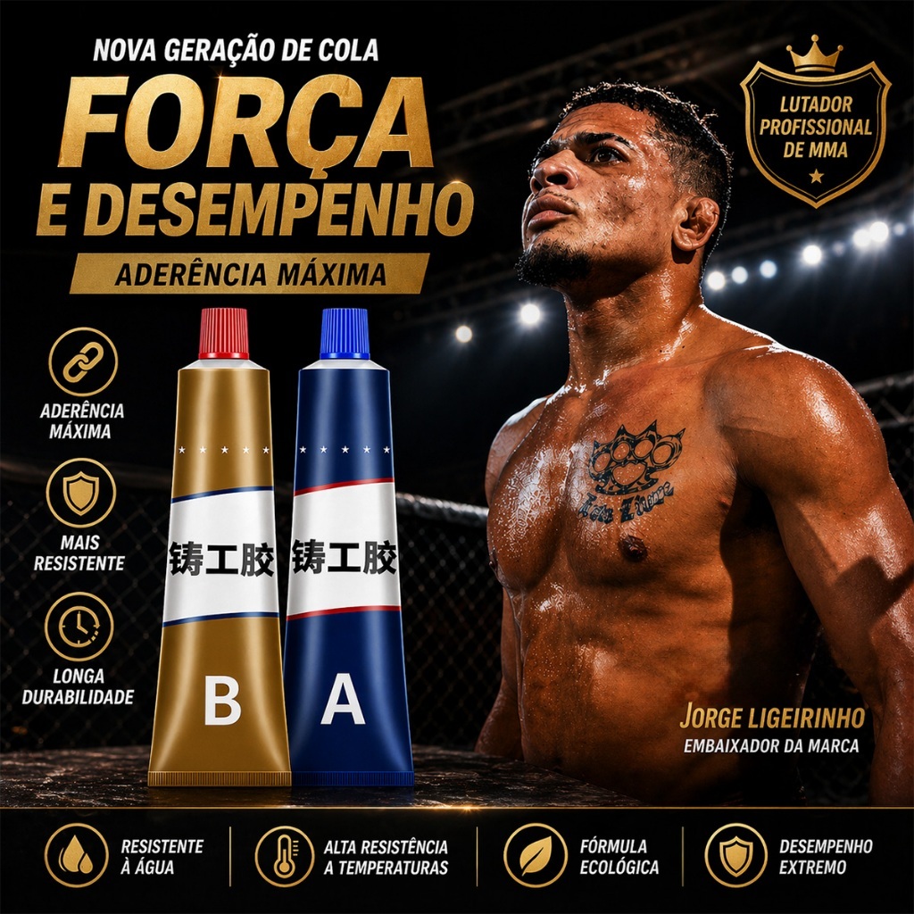 Cola De Reparo Industrial Forte Resistência Ao Calor Pasta De Metal Frio A + B Adesiva Agente De Fundição Super Soldagem