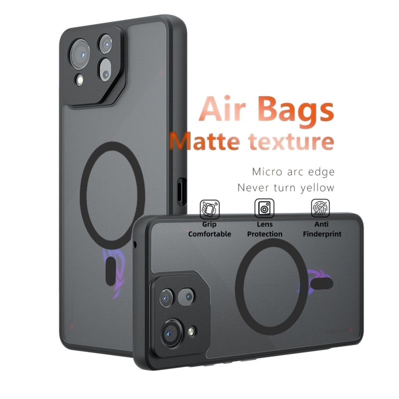 Capa De Telefone Magnética Para ASUS ROG Phone 6 Pro 6D 7 8 9 Com Sensação De Pele Proteção Anti-Queda Dura