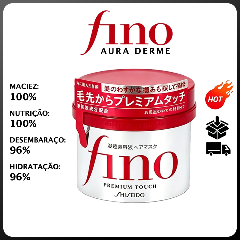[Original] Máscara Capilar Shiseido Fino Máscara Capilar Shiseido Fino Premium Touch Repara os cabelos secos e ruivos