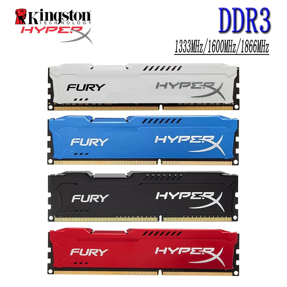 Kingston HyperX FURY DDR3 RAM 4GB 8GB DDR3 1333MHz 1600MHz 1866MHz Memória Desktop Computador PC 240