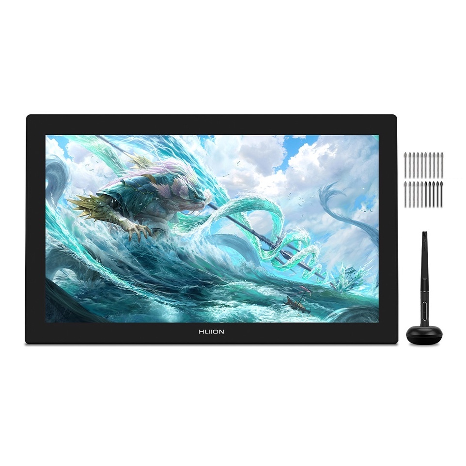 tablet De Desenho HUION Kamvas Pro 24 (4K) Com Suporte Ajustável De Resolução RG
